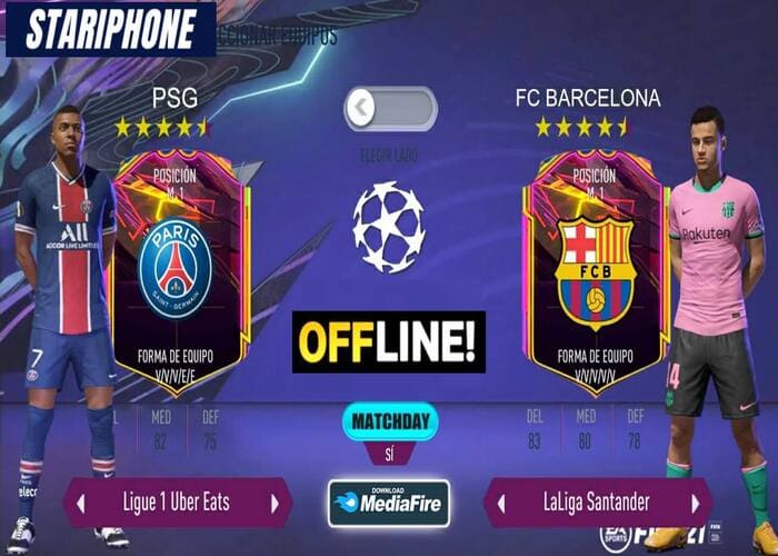 FIFA 21 Android APK OBB DATA Offline 800MB Download - Stariphone